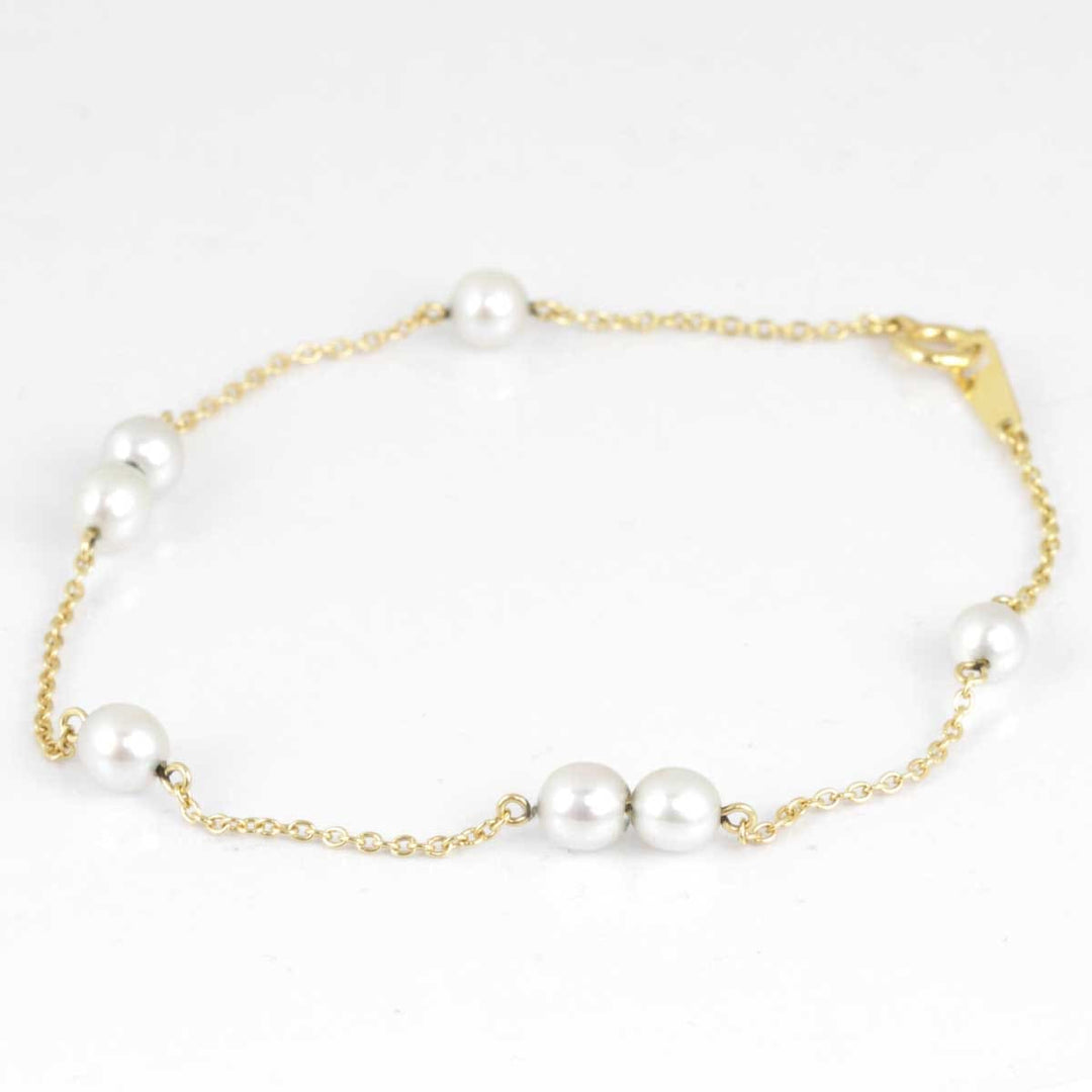 美品『USED』 
TASAKI タサキ 
 ブレスレット 
K18/パール ゴールド