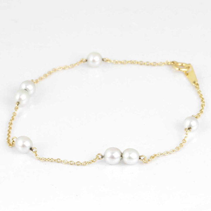 美品『USED』 
TASAKI タサキ 
 ブレスレット 
K18/パール ゴールド