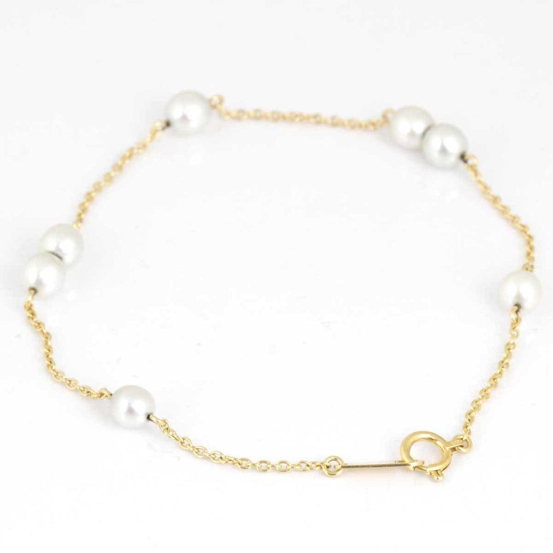 美品『USED』 
TASAKI タサキ 
 ブレスレット 
K18/パール ゴールド