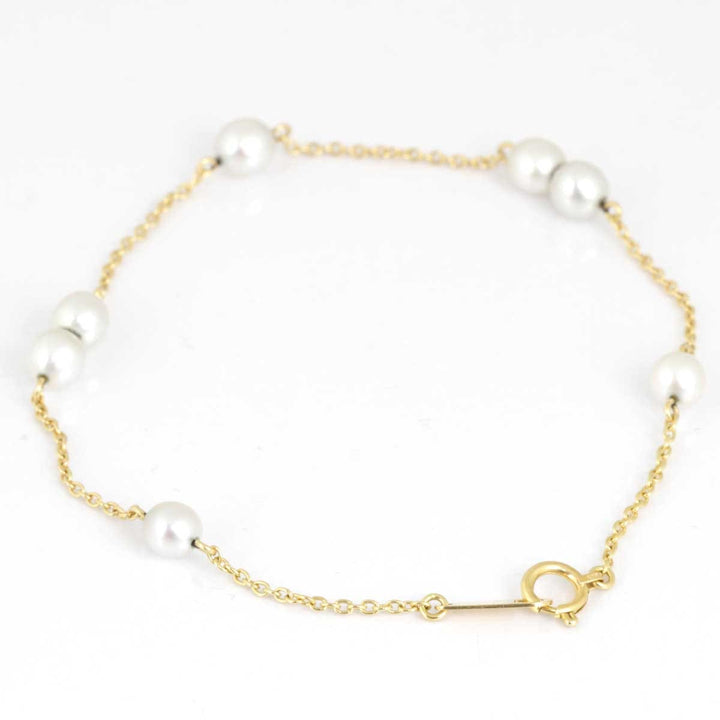 美品『USED』 
TASAKI タサキ 
 ブレスレット 
K18/パール ゴールド