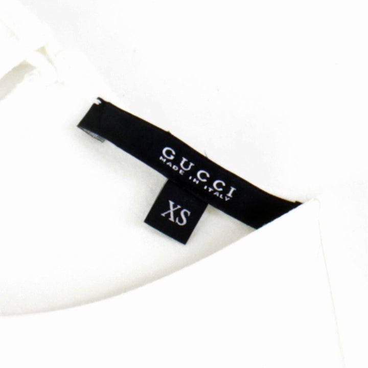 美品『USED』 
GUCCI グッチ 
 ノースリーブ 284260 X8852 ワンピース 
レーヨン/ナイロン /ポリウレタン ホワイト×ブラック