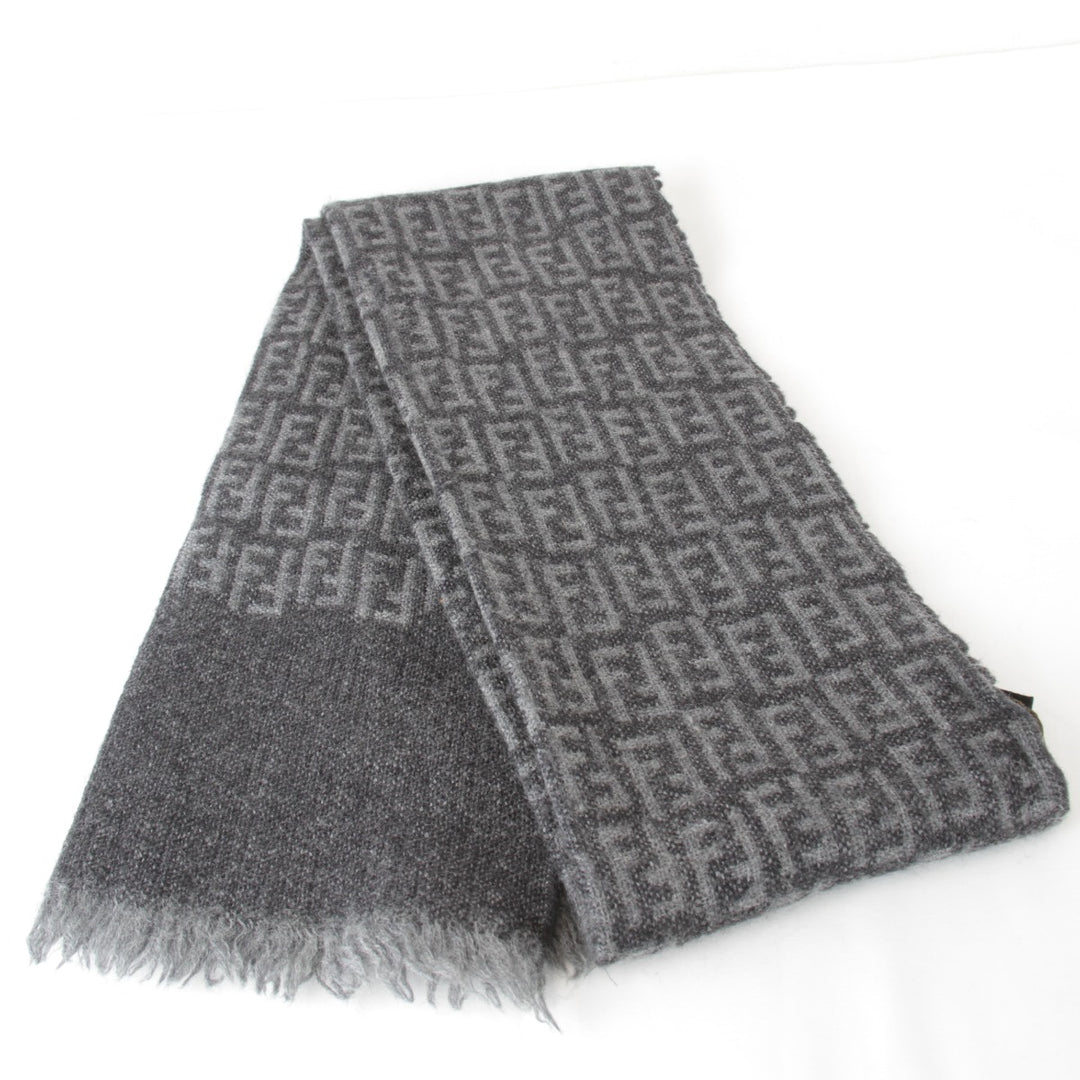 良品『USED』 
FENDI フェンディ 
 マフラー 
ウール グレー