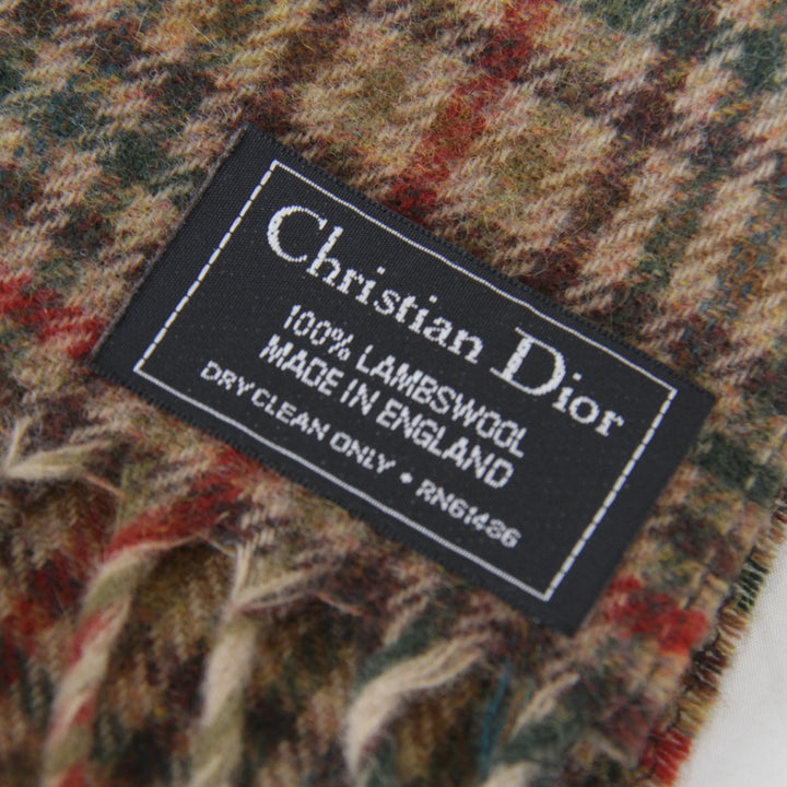 美品『USED』 
Christian Dior クリスチャンディオール 
 マフラー 
ウール ブラウン