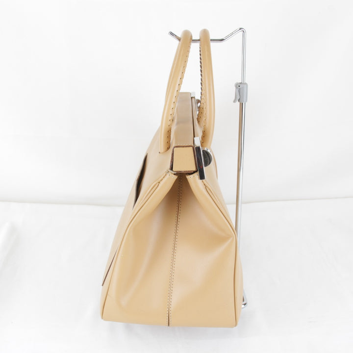 『USED』 
BALLY バリー 
 ハンドバッグ 
レザー ベージュ