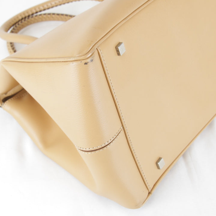 『USED』 
BALLY バリー 
 ハンドバッグ 
レザー ベージュ