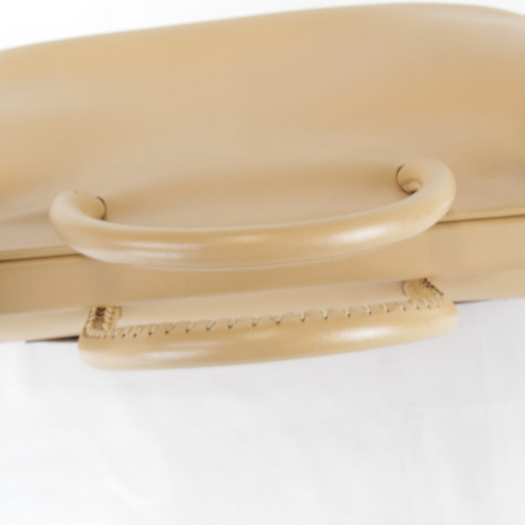 『USED』 
BALLY バリー 
 ハンドバッグ 
レザー ベージュ