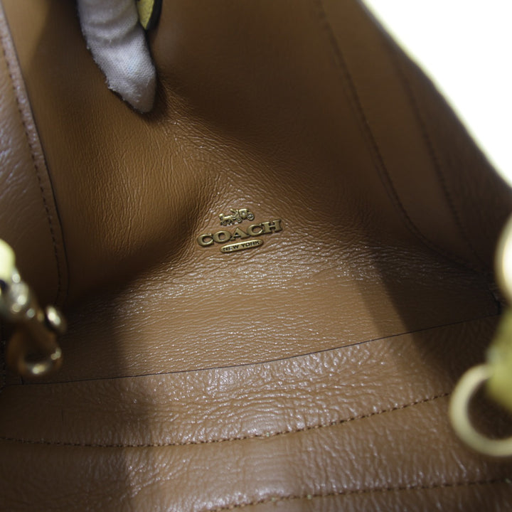 美品『USED』 
COACH コーチ 
 L2098-78800 ハンドバッグ 
レザー イエロー