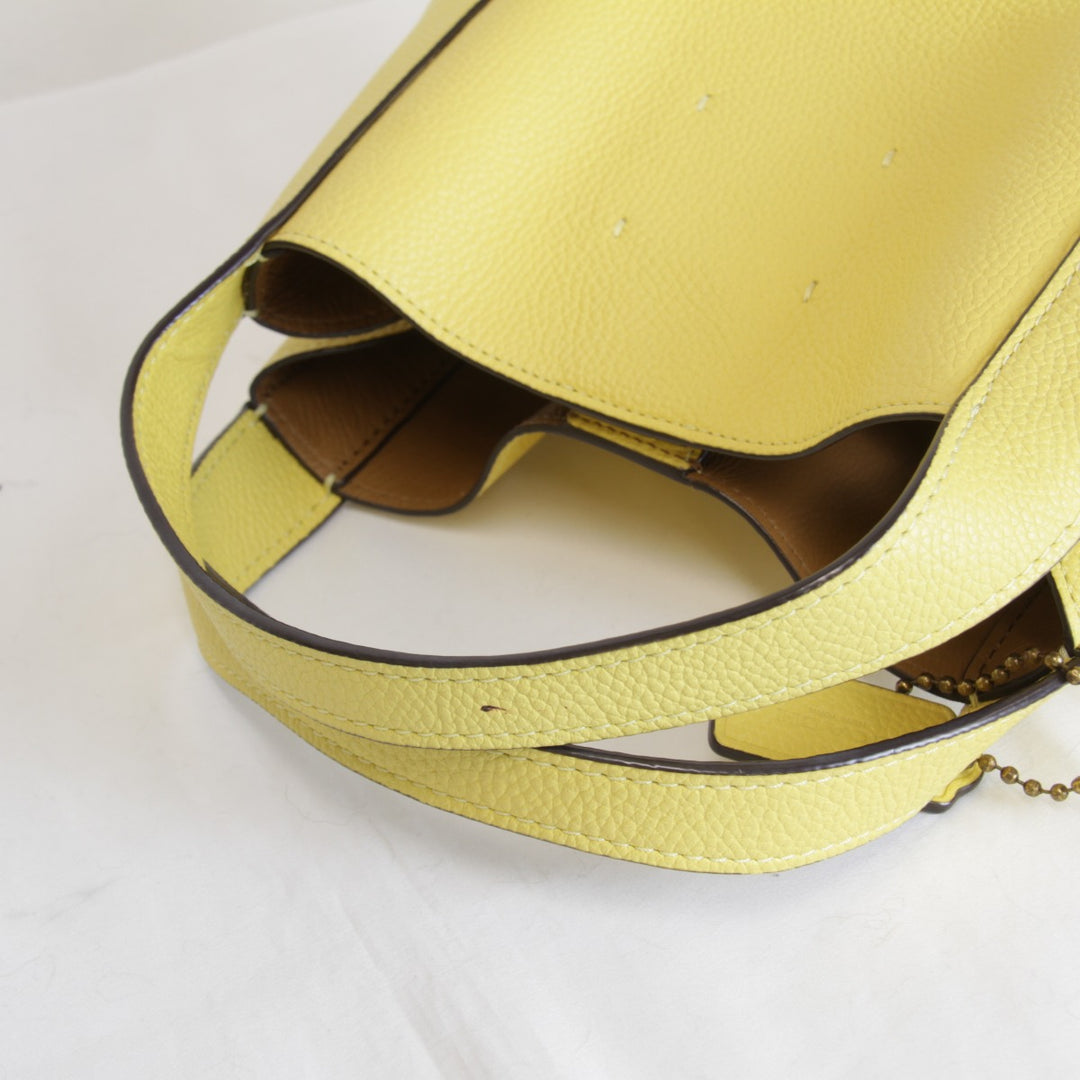 美品『USED』 
COACH コーチ 
 L2098-78800 ハンドバッグ 
レザー イエロー