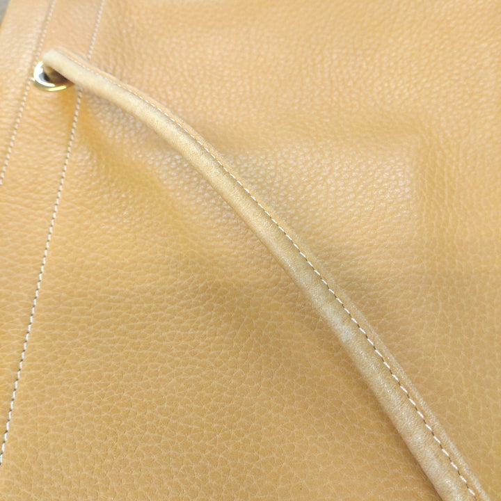 良品『USED』 
HERMES エルメス 
 アリーヌ 〇L刻印 ショルダーバッグ 
レザー オレンジキャメル 薄型 高級 ハイブランド タイムレス