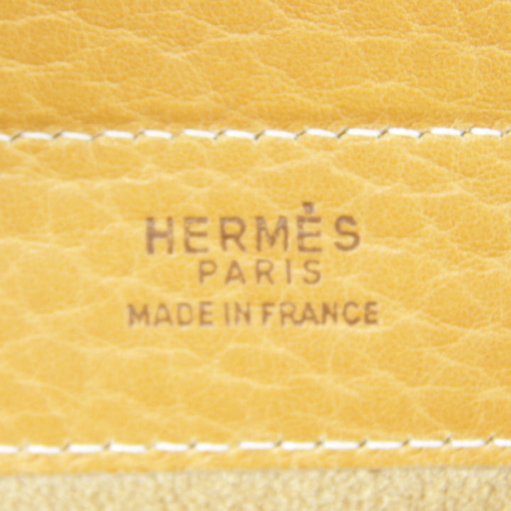 良品『USED』 
HERMES エルメス 
 アリーヌ 〇L刻印 ショルダーバッグ 
レザー オレンジキャメル 薄型 高級 ハイブランド タイムレス