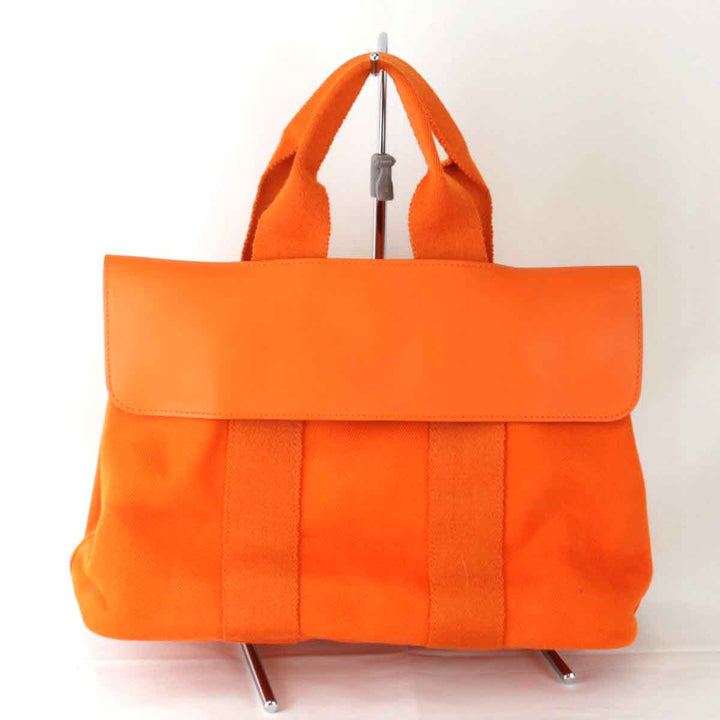 『USED』 
HERMES エルメス 
 ヴァルパライソPM □P刻印 ハンドバッグ 
レザー/キャンバス オレンジ