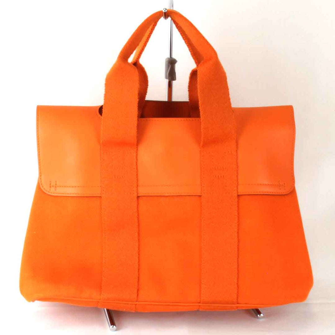 『USED』 
HERMES エルメス 
 ヴァルパライソPM □P刻印 ハンドバッグ 
レザー/キャンバス オレンジ