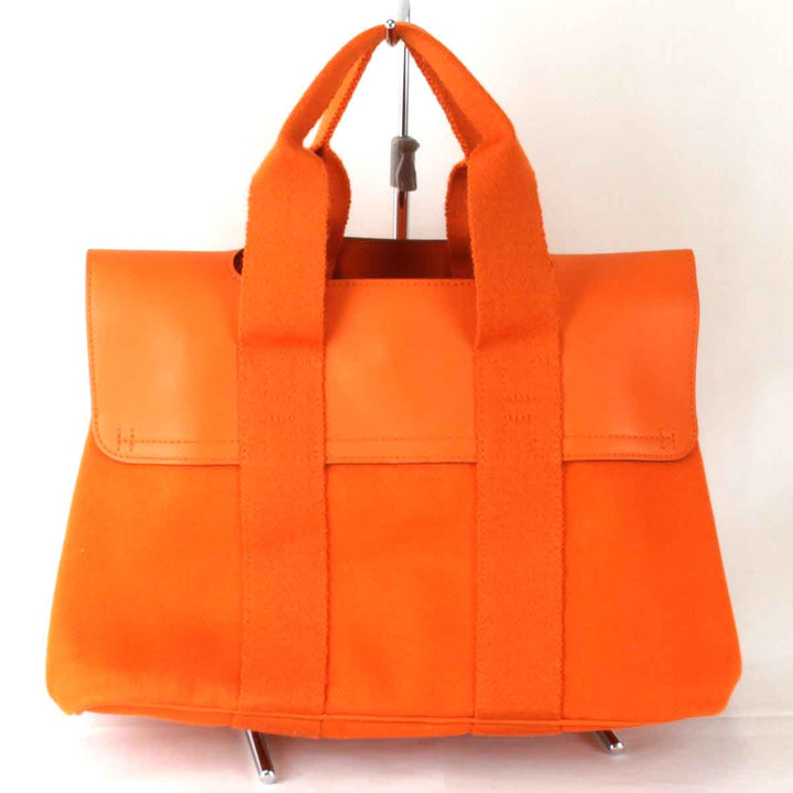 『USED』 
HERMES エルメス 
 ヴァルパライソPM □P刻印 ハンドバッグ 
レザー/キャンバス オレンジ