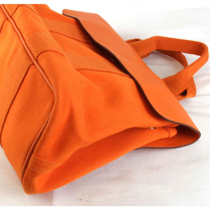 『USED』 
HERMES エルメス 
 ヴァルパライソPM □P刻印 ハンドバッグ 
レザー/キャンバス オレンジ