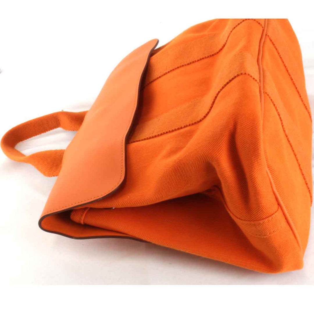 『USED』 
HERMES エルメス 
 ヴァルパライソPM □P刻印 ハンドバッグ 
レザー/キャンバス オレンジ