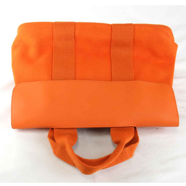 『USED』 
HERMES エルメス 
 ヴァルパライソPM □P刻印 ハンドバッグ 
レザー/キャンバス オレンジ