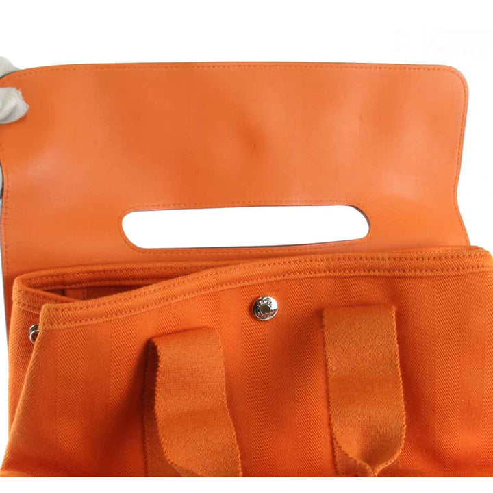 『USED』 
HERMES エルメス 
 ヴァルパライソPM □P刻印 ハンドバッグ 
レザー/キャンバス オレンジ
