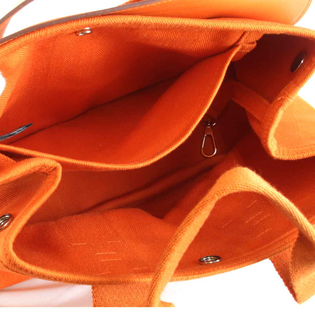 『USED』 
HERMES エルメス 
 ヴァルパライソPM □P刻印 ハンドバッグ 
レザー/キャンバス オレンジ