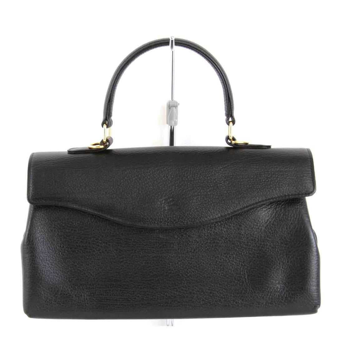 『USED』 
PIERRE BALMAIN ピエール・バルマン 
 2Way ハンドバッグ 
レザー ブラック