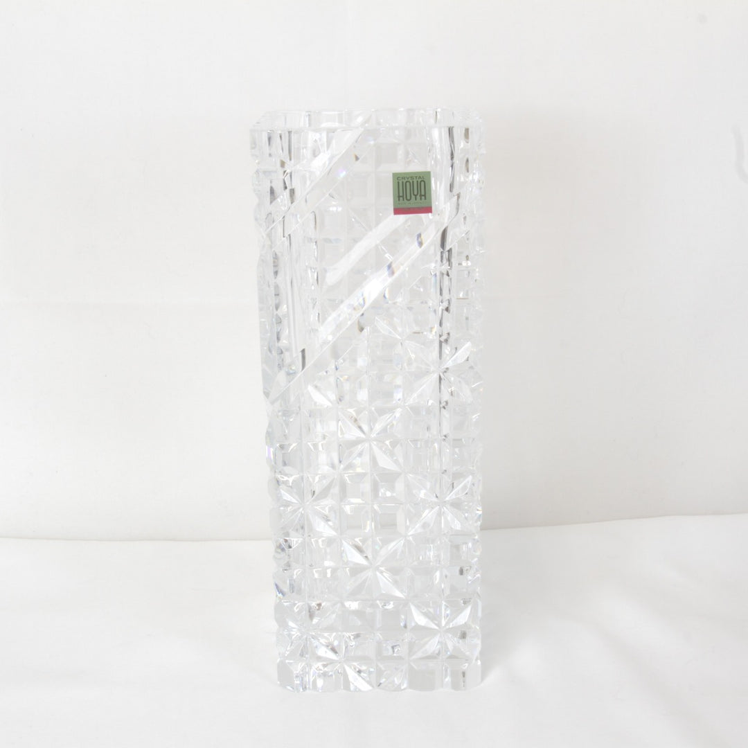 良品『USED』 
 
 HOYAクリスタル カットガラス 花器 花瓶 
クリスタルガラス クリア