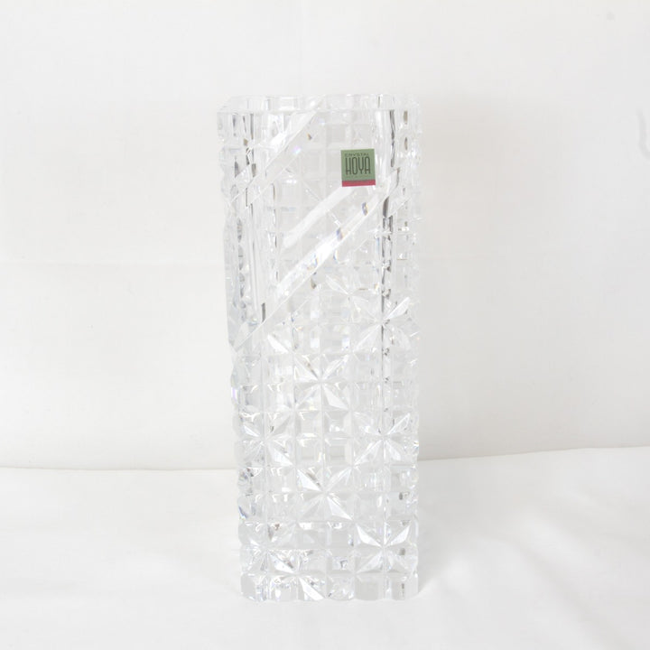 良品『USED』 
 
 HOYAクリスタル カットガラス 花器 花瓶 
クリスタルガラス クリア