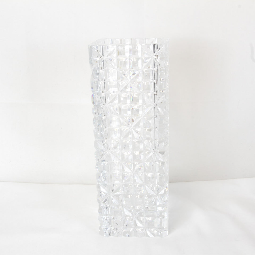良品『USED』 
 
 HOYAクリスタル カットガラス 花器 花瓶 
クリスタルガラス クリア