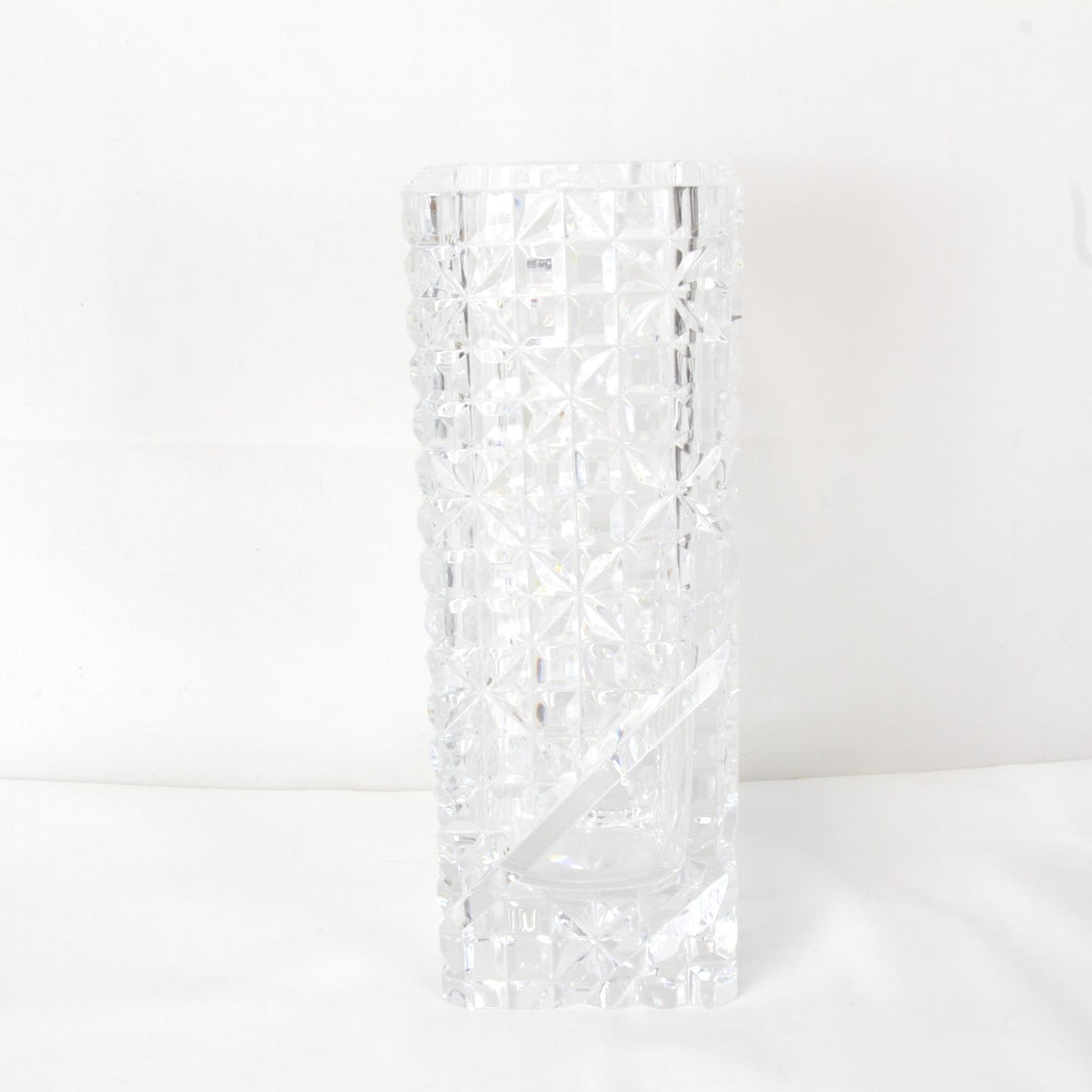 良品『USED』 
 
 HOYAクリスタル カットガラス 花器 花瓶 
クリスタルガラス クリア