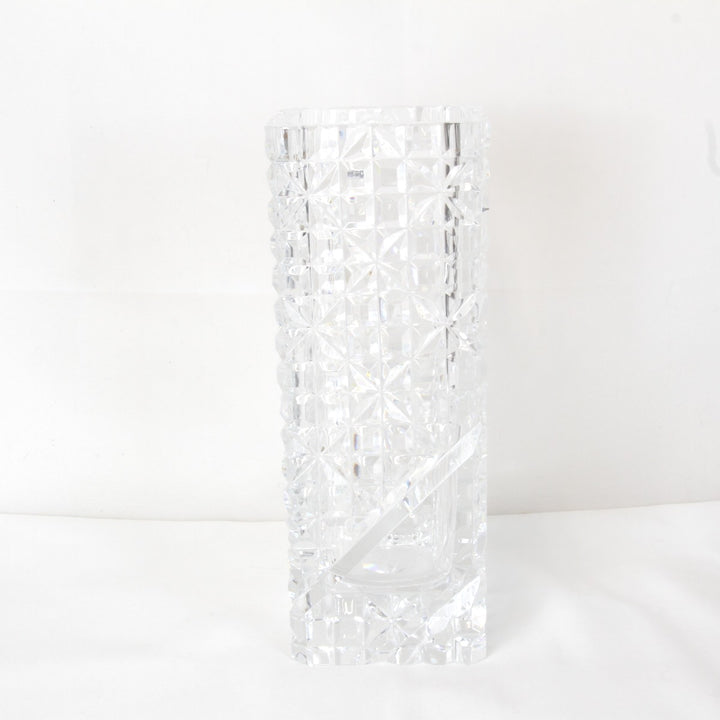 良品『USED』 
 
 HOYAクリスタル カットガラス 花器 花瓶 
クリスタルガラス クリア