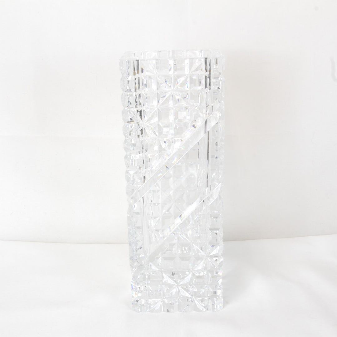 良品『USED』 
 
 HOYAクリスタル カットガラス 花器 花瓶 
クリスタルガラス クリア
