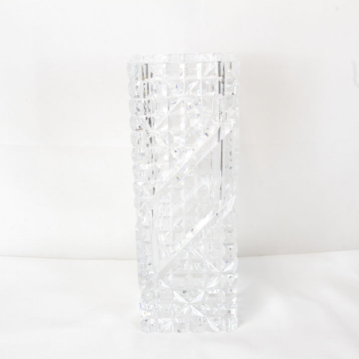 良品『USED』 
 
 HOYAクリスタル カットガラス 花器 花瓶 
クリスタルガラス クリア