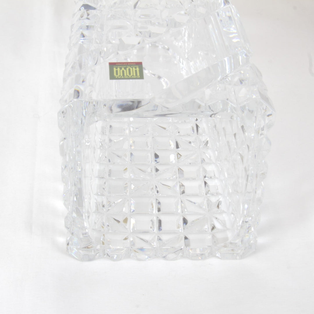 良品『USED』 
 
 HOYAクリスタル カットガラス 花器 花瓶 
クリスタルガラス クリア
