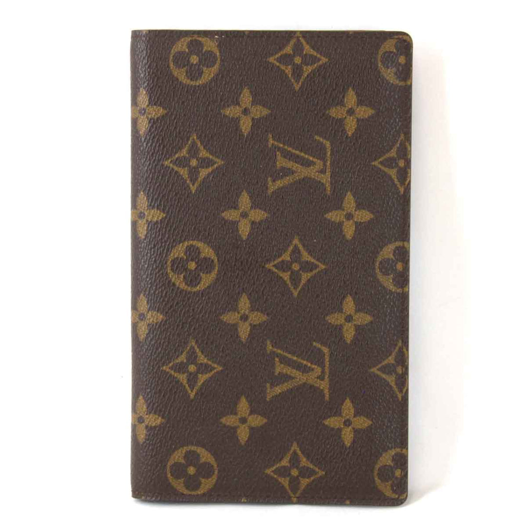 美品『USED』 
LOUIS VUITTON ルイ・ヴィトン 
 アジェンダオリゾンタル R20008 手帳カバー 
モノグラムキャンバス ブラウン