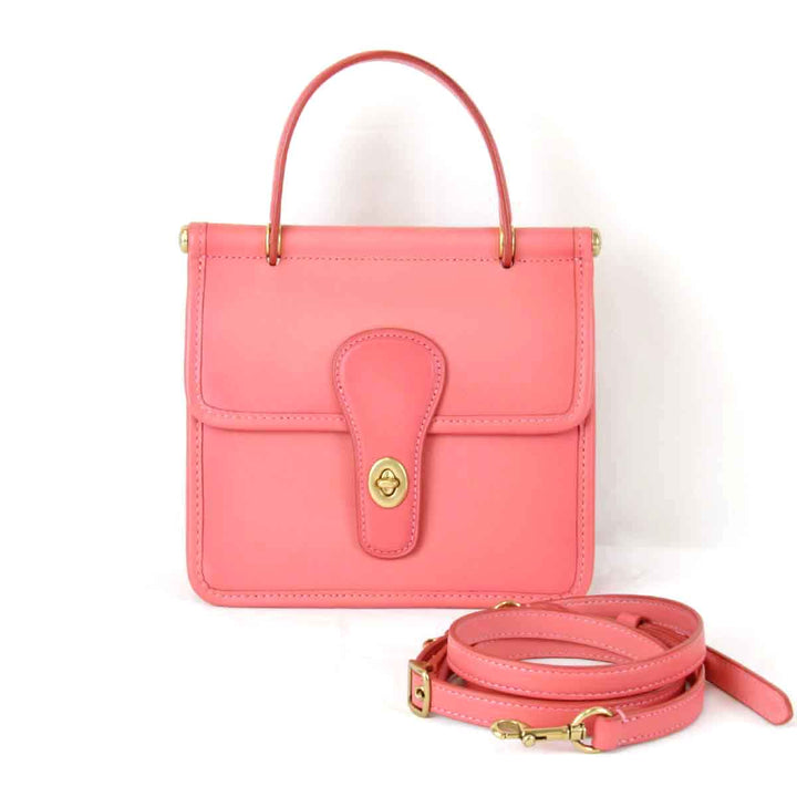 美品『USED』 
COACH コーチ 
 ウィリストップハンドル18 M2081-5789 ショルダーバッグ 
レザー ピンク