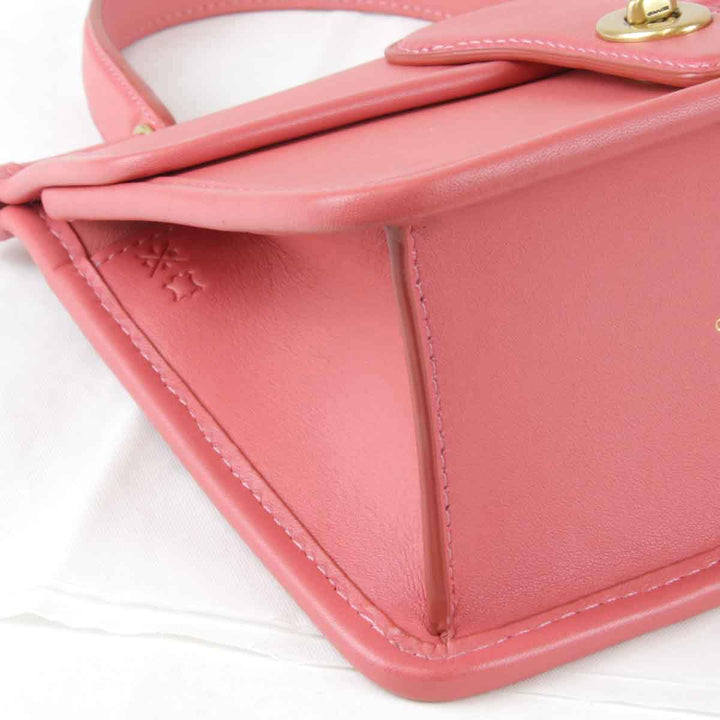 美品『USED』 
COACH コーチ 
 ウィリストップハンドル18 M2081-5789 ショルダーバッグ 
レザー ピンク