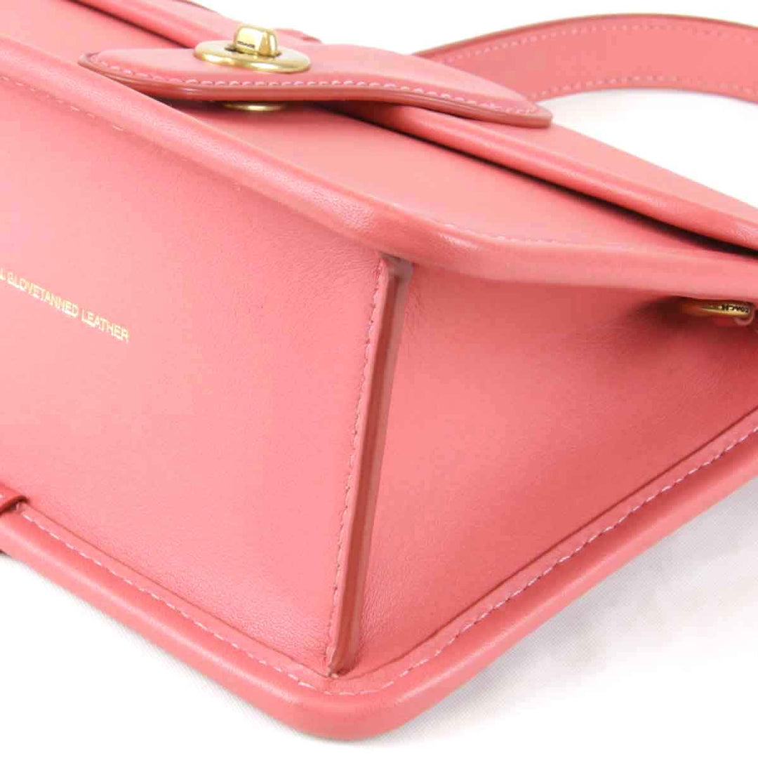 美品『USED』 
COACH コーチ 
 ウィリストップハンドル18 M2081-5789 ショルダーバッグ 
レザー ピンク
