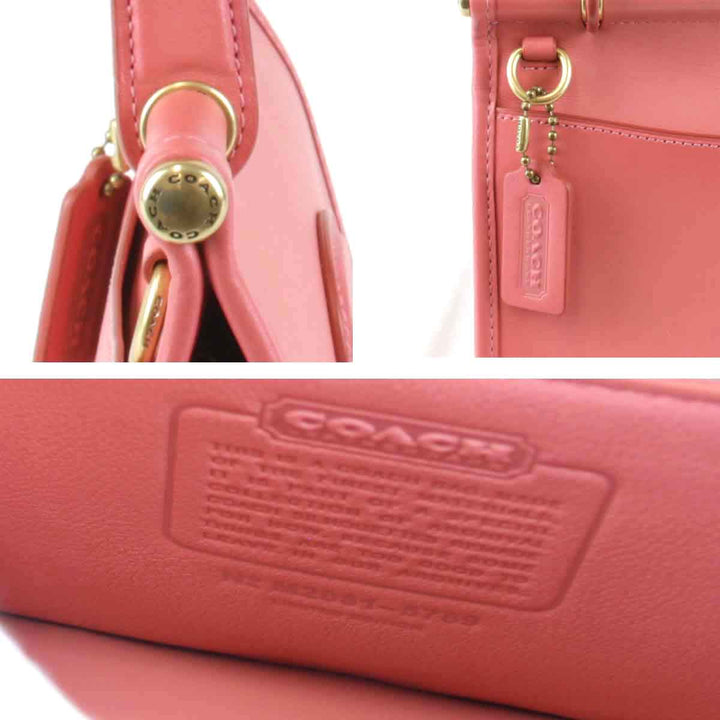 美品『USED』 
COACH コーチ 
 ウィリストップハンドル18 M2081-5789 ショルダーバッグ 
レザー ピンク