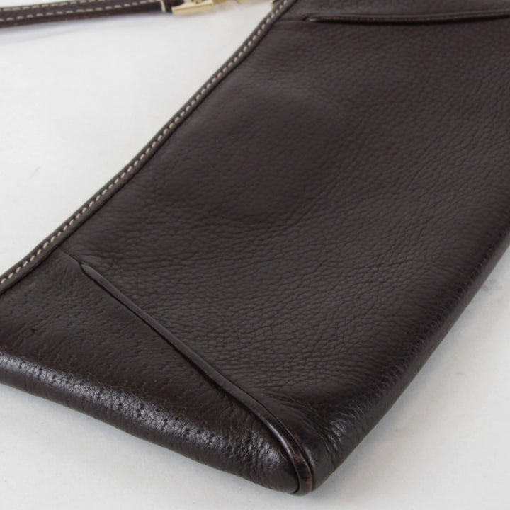 【価格改定】良品『USED』 
Salvatore Ferragamo フェラガモ 
 ショルダーバッグ 
レザー ブラウン