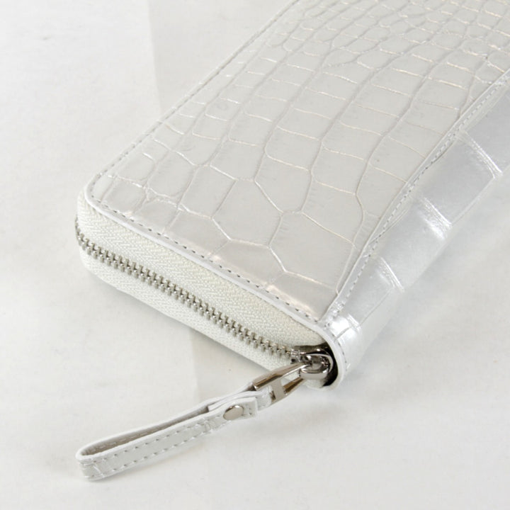 『未使用品』 
 
 レザージュエルズ 長財布 
クロコダイル ホワイト