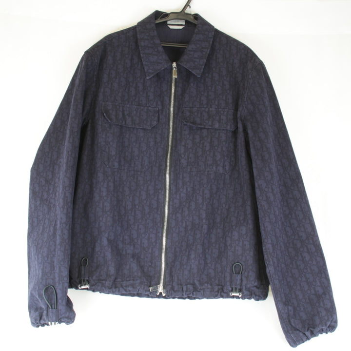 美品『USED』 
Christian Dior クリスチャンディオール 
 243D587AY517 ブルゾン 
コットン ネイビー