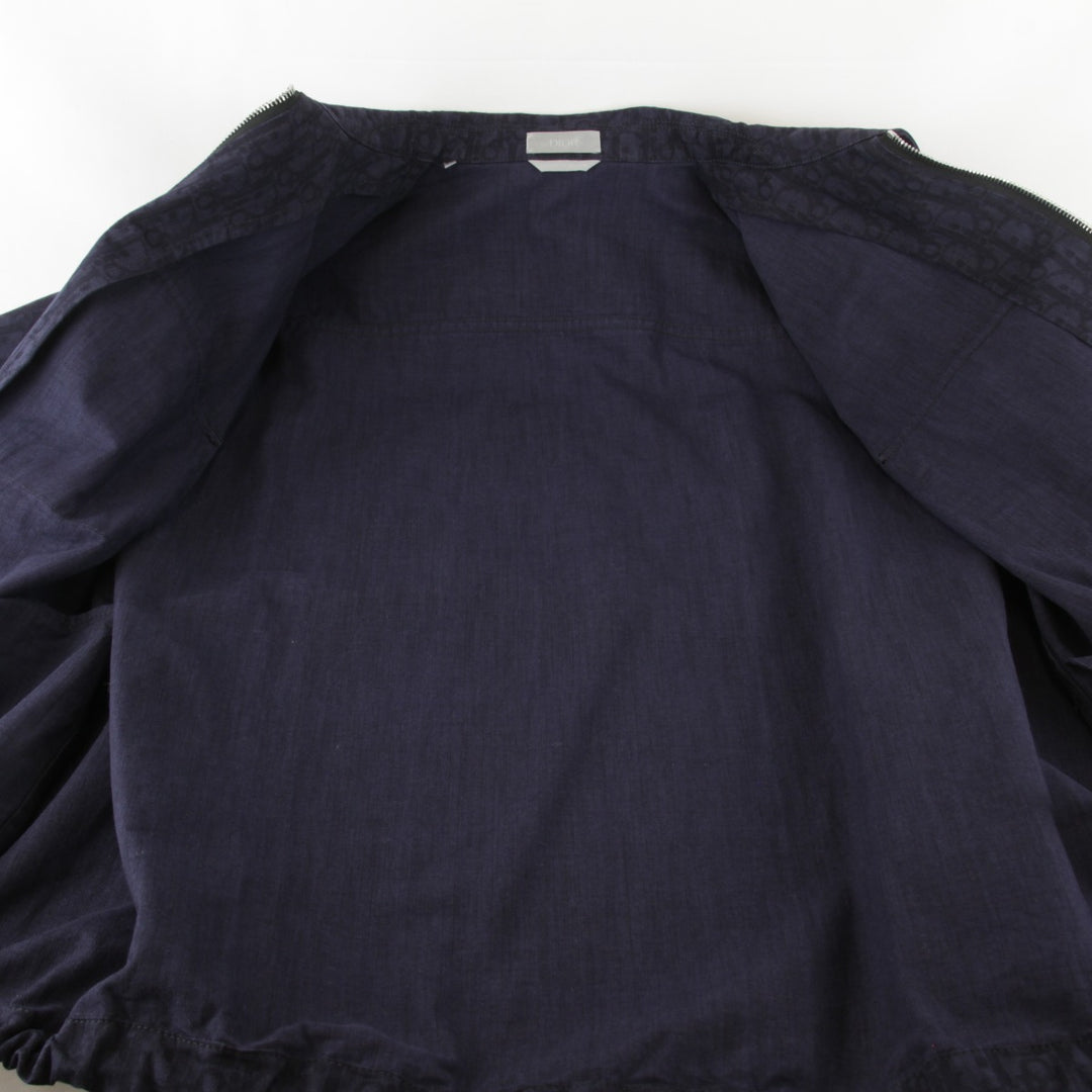 美品『USED』 
Christian Dior クリスチャンディオール 
 243D587AY517 ブルゾン 
コットン ネイビー