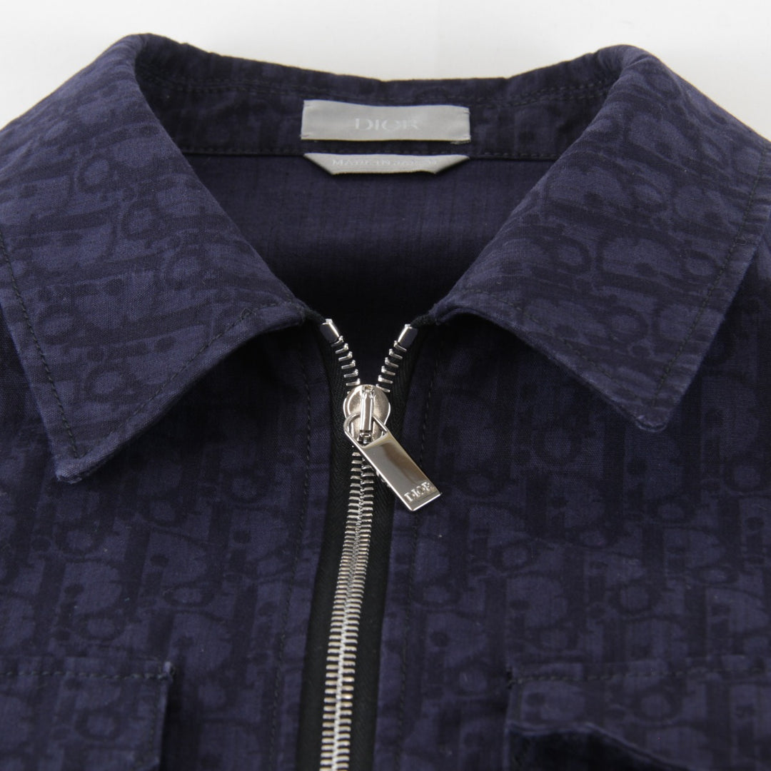美品『USED』 
Christian Dior クリスチャンディオール 
 243D587AY517 ブルゾン 
コットン ネイビー