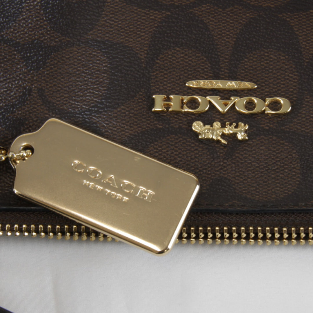 『USED』 
COACH コーチ 
 シグネチャー F58318 トートバッグ 
レザー ブラウン