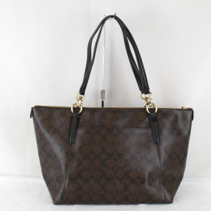 『USED』 
COACH コーチ 
 シグネチャー F58318 トートバッグ 
レザー ブラウン
