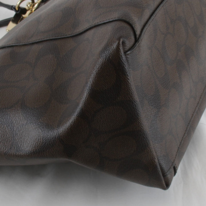 『USED』 
COACH コーチ 
 シグネチャー F58318 トートバッグ 
レザー ブラウン