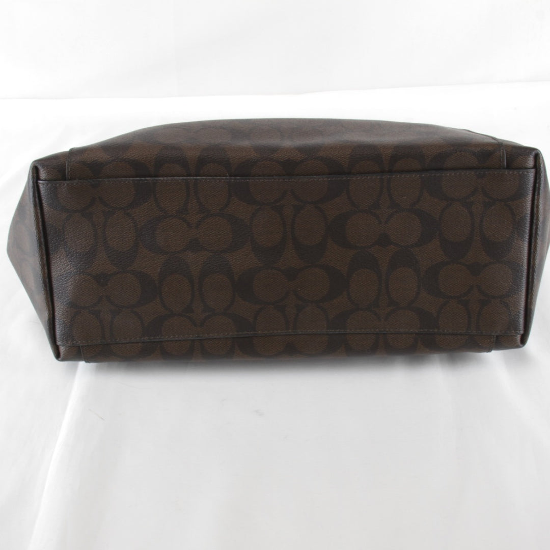 『USED』 
COACH コーチ 
 シグネチャー F58318 トートバッグ 
レザー ブラウン