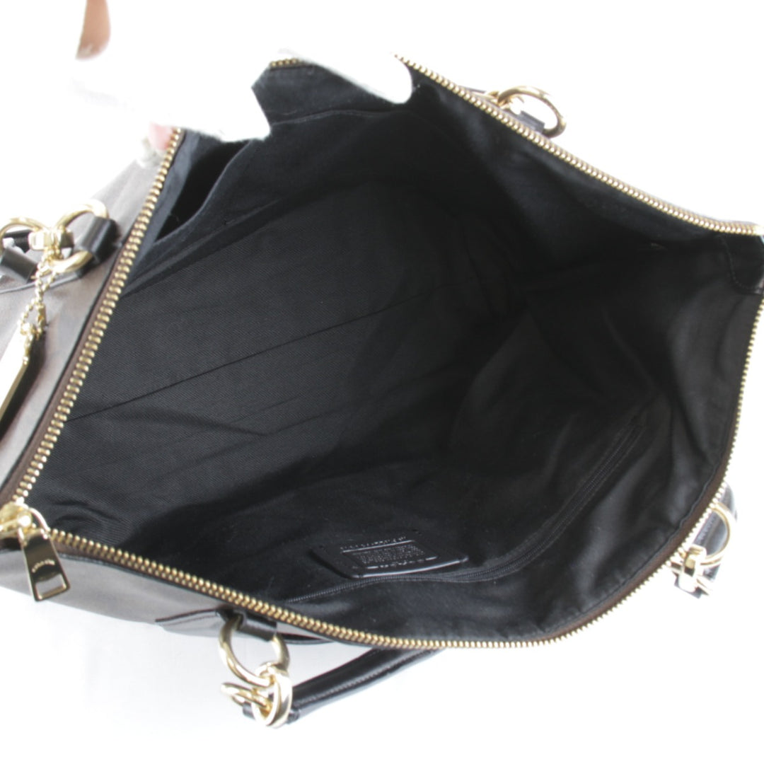 『USED』 
COACH コーチ 
 シグネチャー F58318 トートバッグ 
レザー ブラウン