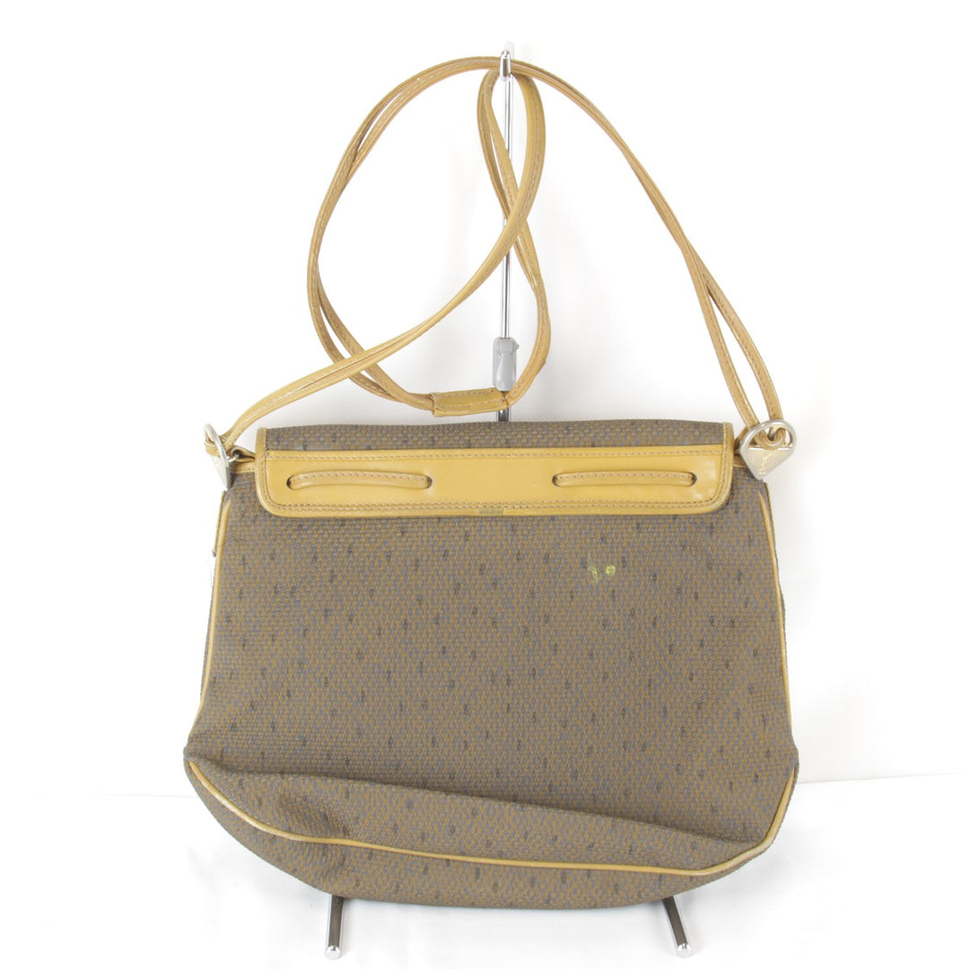 【価格改定】『USED』 
YVES SAINT LAURENT イヴ・サンローラン 
 ヴィンテージ タッセル ショルダーバッグ 
キャンバス/レザー ベージュ