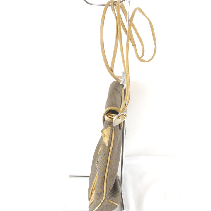 【価格改定】『USED』 
YVES SAINT LAURENT イヴ・サンローラン 
 ヴィンテージ タッセル ショルダーバッグ 
キャンバス/レザー ベージュ