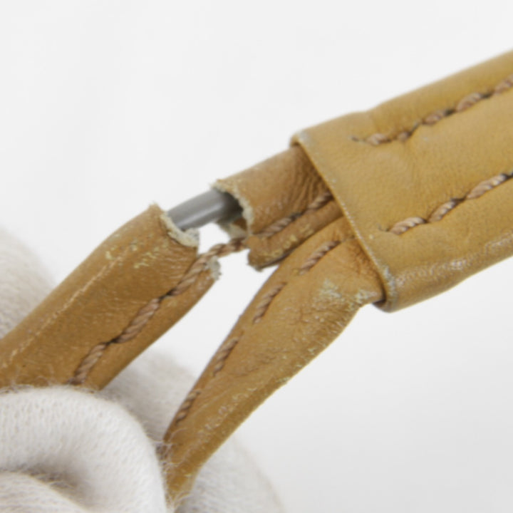 【価格改定】『USED』 
YVES SAINT LAURENT イヴ・サンローラン 
 ヴィンテージ タッセル ショルダーバッグ 
キャンバス/レザー ベージュ