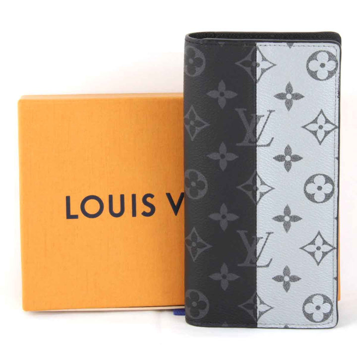 美品『USED』 
LOUIS VUITTON ルイ・ヴィトン 
 スプリット M63027 長財布 
モノグラムエクリプス ブラック